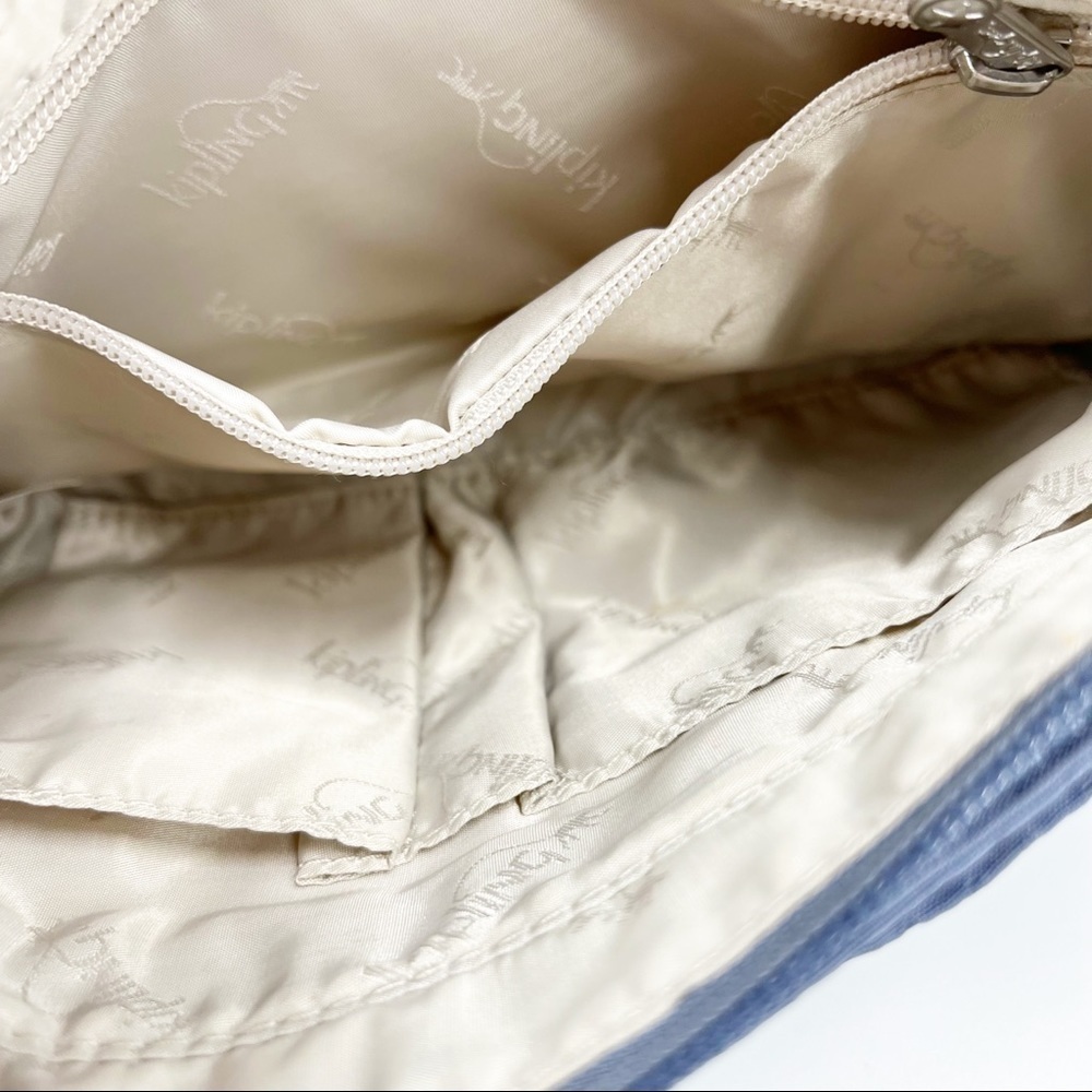 ✅‎ Kipling Blue Ribbed Crossbody. - Picture 5 of 9